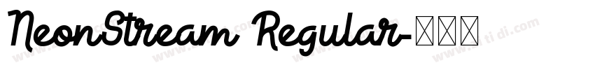 NeonStream Regular字体转换